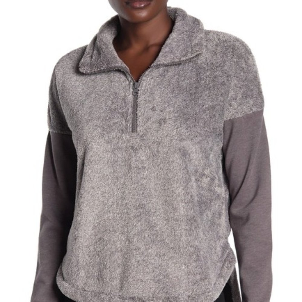 Z By Zella | Pathway Faux Fur Pullover Sweater Med